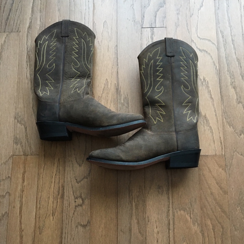 Old West Leather Cowboy Boots